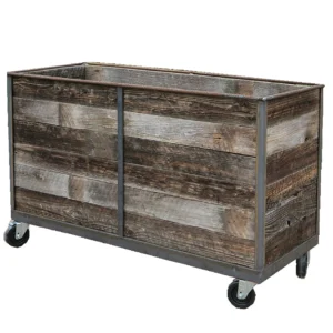 Combination Industrial Cafe Planter, Wooden Cafe Planter. Restaurant Planter, Bespoke Cafe Planters, Planter on Wheels, Custom Made Planter, Commercial Planters, Hospitality Planters, Planters for Cafes