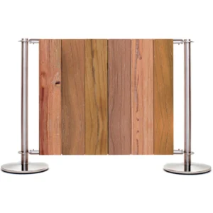 Wooden Café Panel System, Stainless Steel Cafe Barrier Posts, Custom Cafe Panels, Bespoke Cafe Panels, Wooden Cafe Barrier Panels, Cafe Panels, Cafe Screens, Commercial Cafe Panels