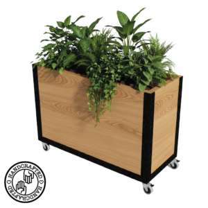 Baylis Industrial Cafe Planter, Bespoke Planters, Commercial Planters, Wooden Planters, Metal Planters, Planters with a Screen, Moveable Planters, Planter on Wheels, Cafe Planter, Custom Made Cafe Planters, Restaurant Planters
