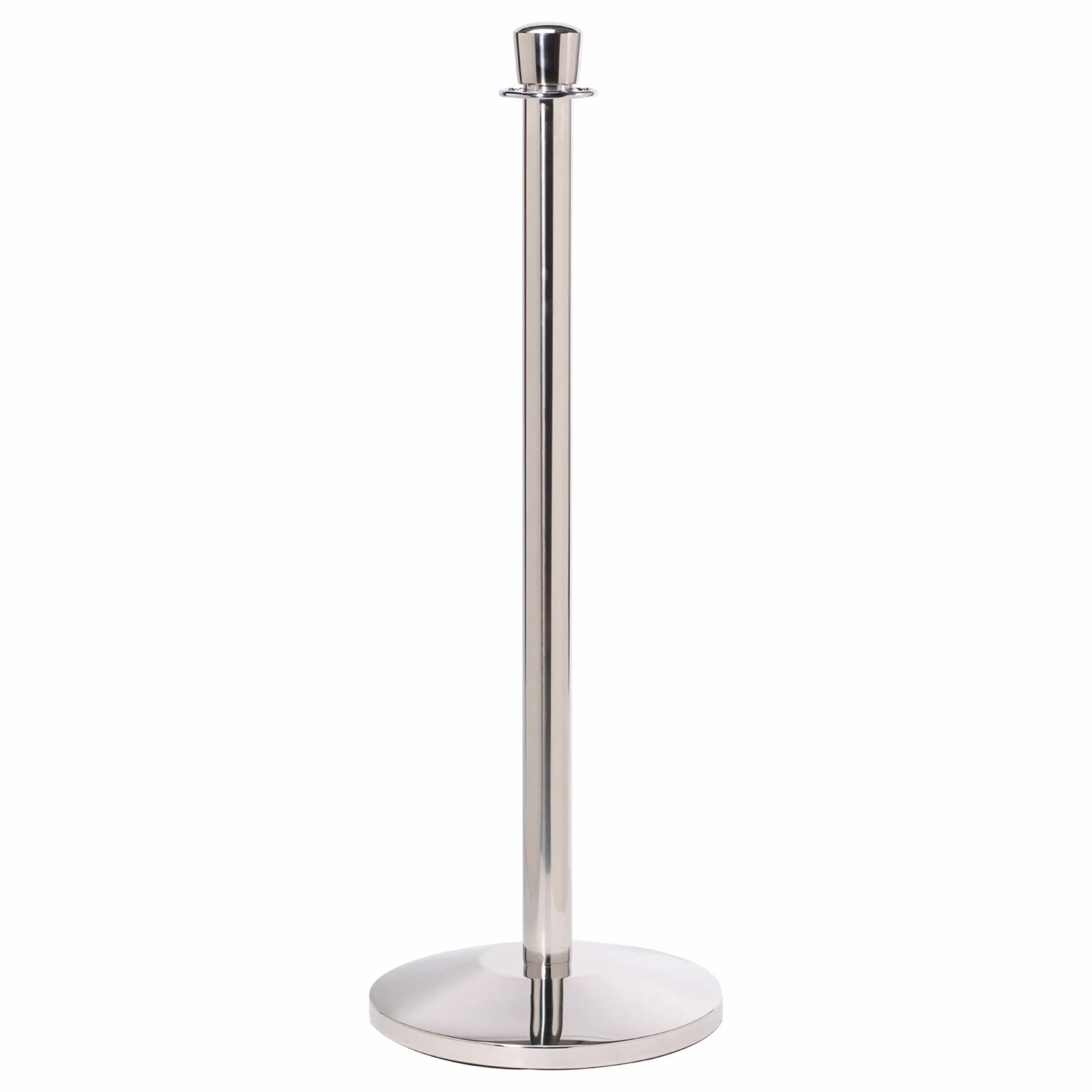 Leader Crown - Polished Stainless Steel Leader Crown Rope Barrier Post in Polished Stainless Steel, Rope Barriers, Traditional Barrier Posts, Metal Stanchions, Rope Stanchions, Stainless Uprights for Rope, Stainless Rope Barrier, Crown Top Rope Post, Queueing Barriers, Queueing Systems