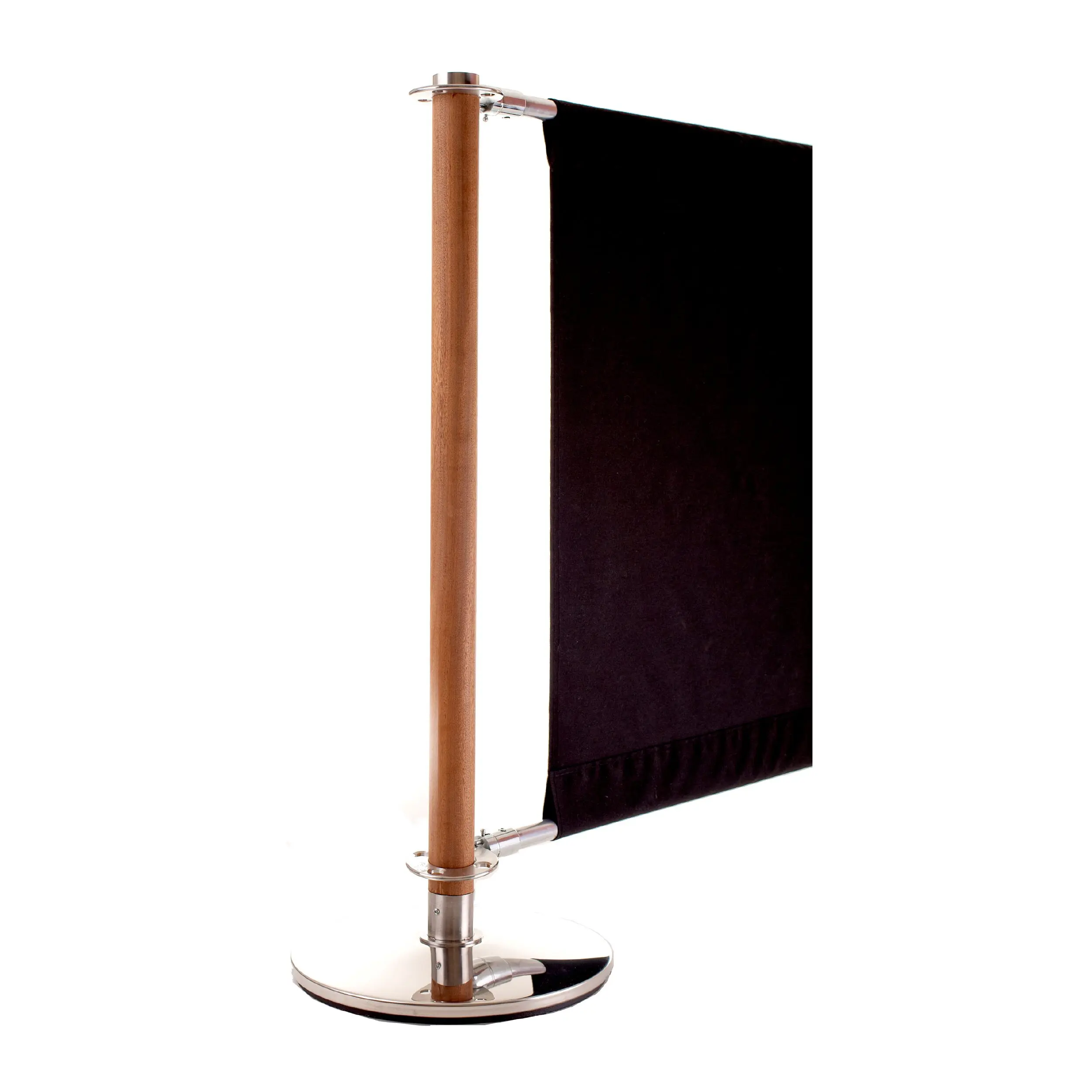 Natural Cafe Barrier Post & Black Canvas Cafe Banner