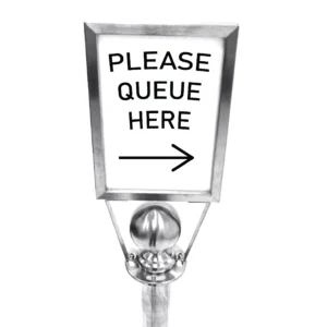 Ring Sign Holder, Stainless Steel Sign Holder, Sign Holder, A4 Sign Holder, Retractable Barrier Signage, Signs for Posts, Post Signage, Retractable Post Signage, Metal Retractable Post Signage, Retractable Barrier Signage, Cafe Barrier Post Signage