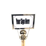 Ring Sign Holder for Café Posts & Traditional Posts in Landscape