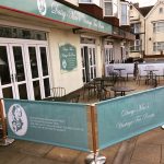 Daisy-Mae's Vintage Tea Room - PVC Mesh Banners with Natural Advance Café Posts