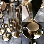 Brass Finish Advance Café Barrier Post