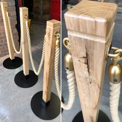 The Wooden Cafe Barrier Posts