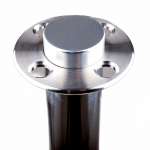 Advance Café Barrier Post Head Close Up in Stainless Steel Finish