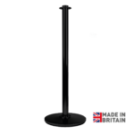 Black Effect Cafe Barrier Post, Black Finish Cafe Barrier Post, Black Powder Coated Cafe Barrier Post, Metallic finish Café Barrier Posts, Metal Finish Café Barrier Posts, Matt Black Café Barriers, Heavy Duty Café Barrier Posts, Cafe Windbreak