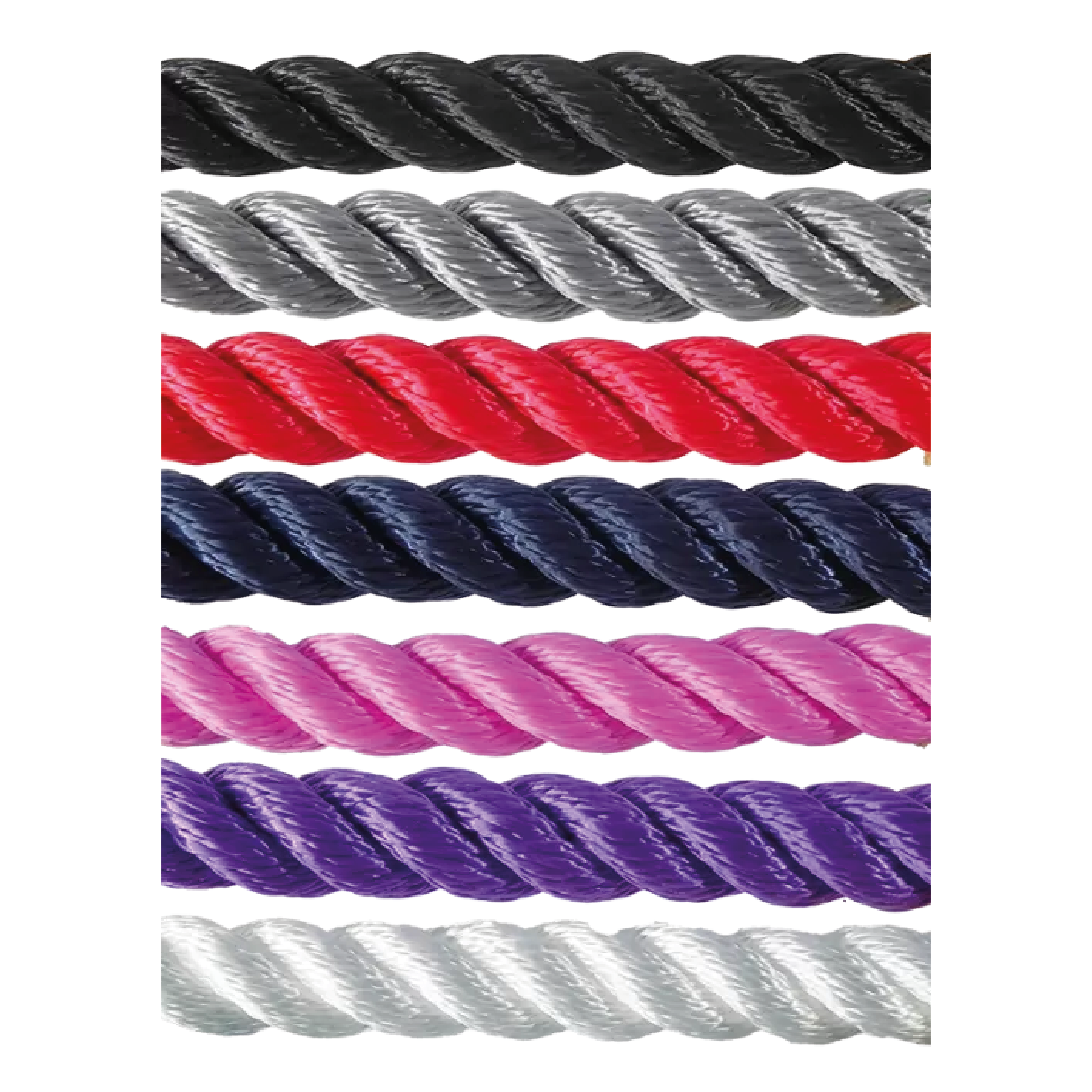 Twisted Barrier Rope Colour Options Twisted Barrier Ropes - Colour Options