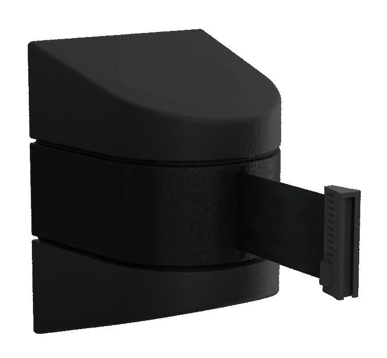 Midi Retractable Wall Mount in Black with Black Tape Midi Retractable Wall Mount in Black with Black Tape