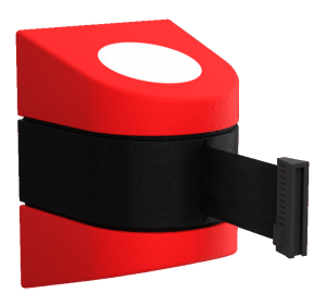 Midi Retractable Wall Mount in Red with Black Tape