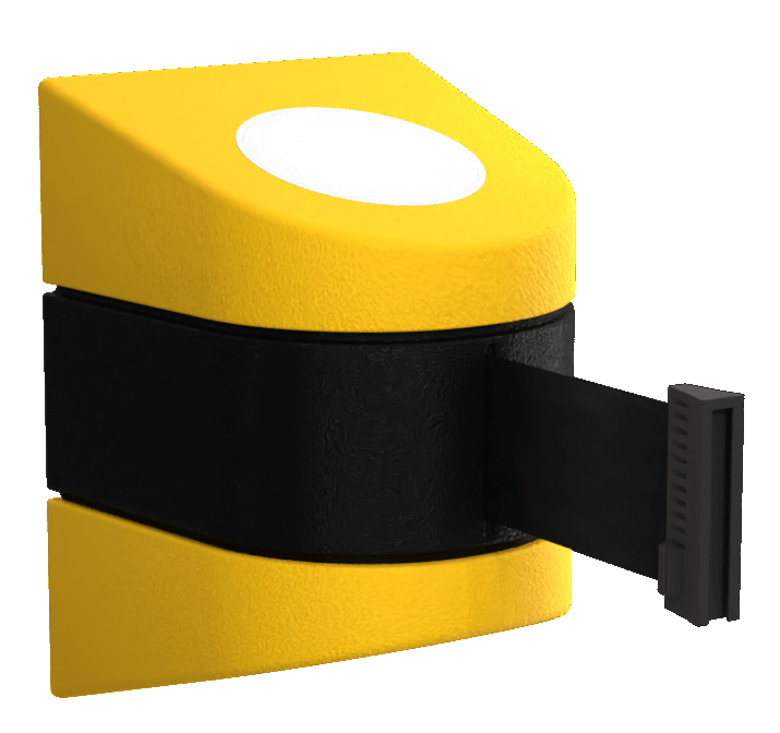 Midi Retractable Wall Mount in Yellow with Black Tape Midi Retractable Wall Mount in Yellow with Black Tape