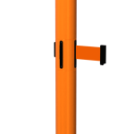 RollerSafety Twin Retractable Barrier in Orange with Orange Tape