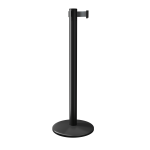 Black QueuePro 251 Retractable Post with Black Tape