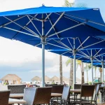 Bay Master Max Classic Tuuci Commercial Giant Umbrellas in Blue