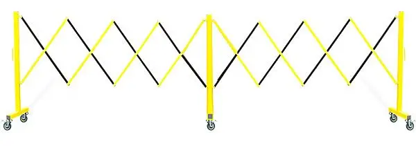 Flex Pro 160 Barricade in Yellow & Black FlexPro 160 Barricade in Yellow & Black, Retractable Barricades, Expanding Barriers, Outdoor Barriers, Portable Expandable Crowd Control Barricades