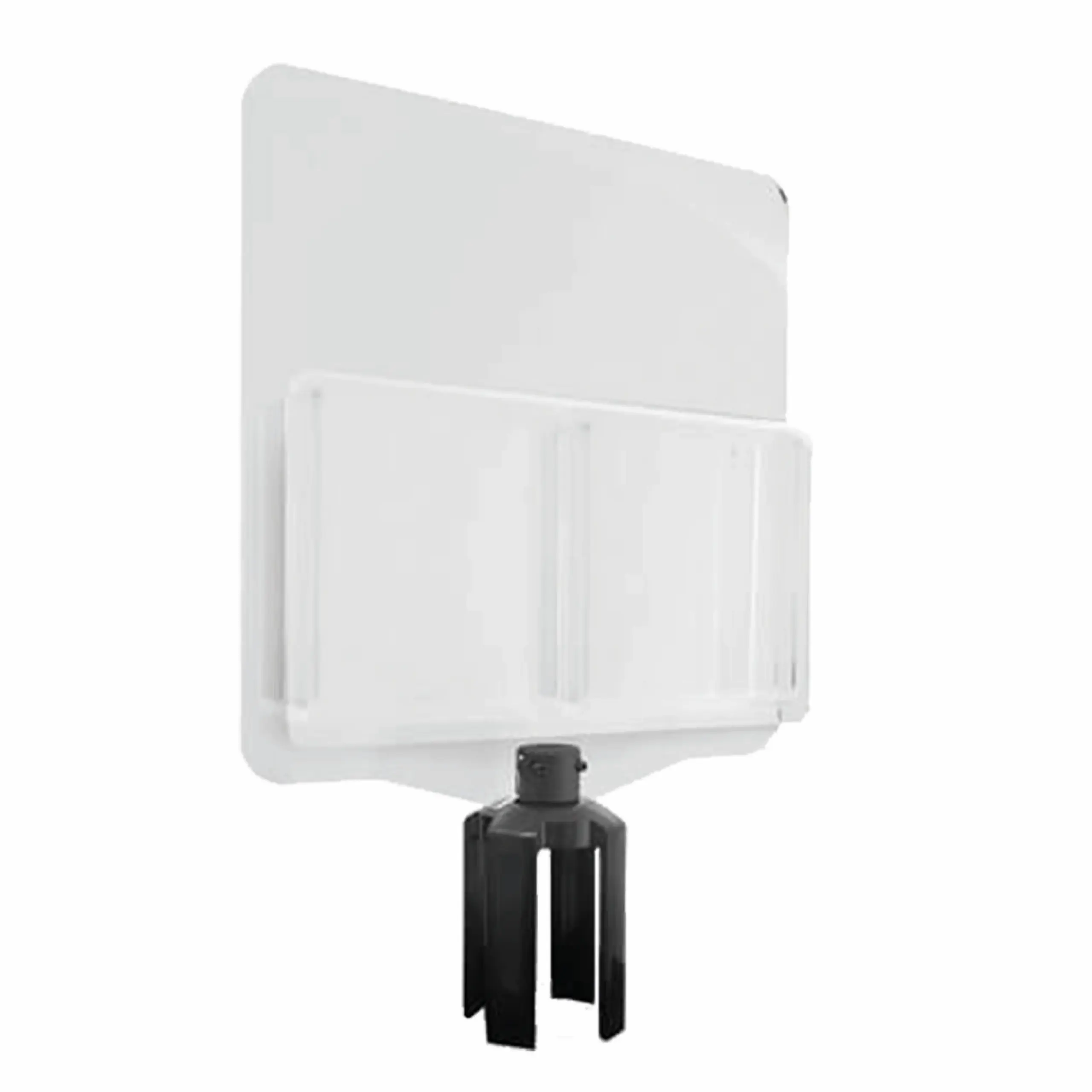 Literature holder Literature Holder, Plastic Literature Holder for Retractable Belt Barriers, Accessories for Retractables, Queueing Accessories, Queue Belt Barrier Literature Stand