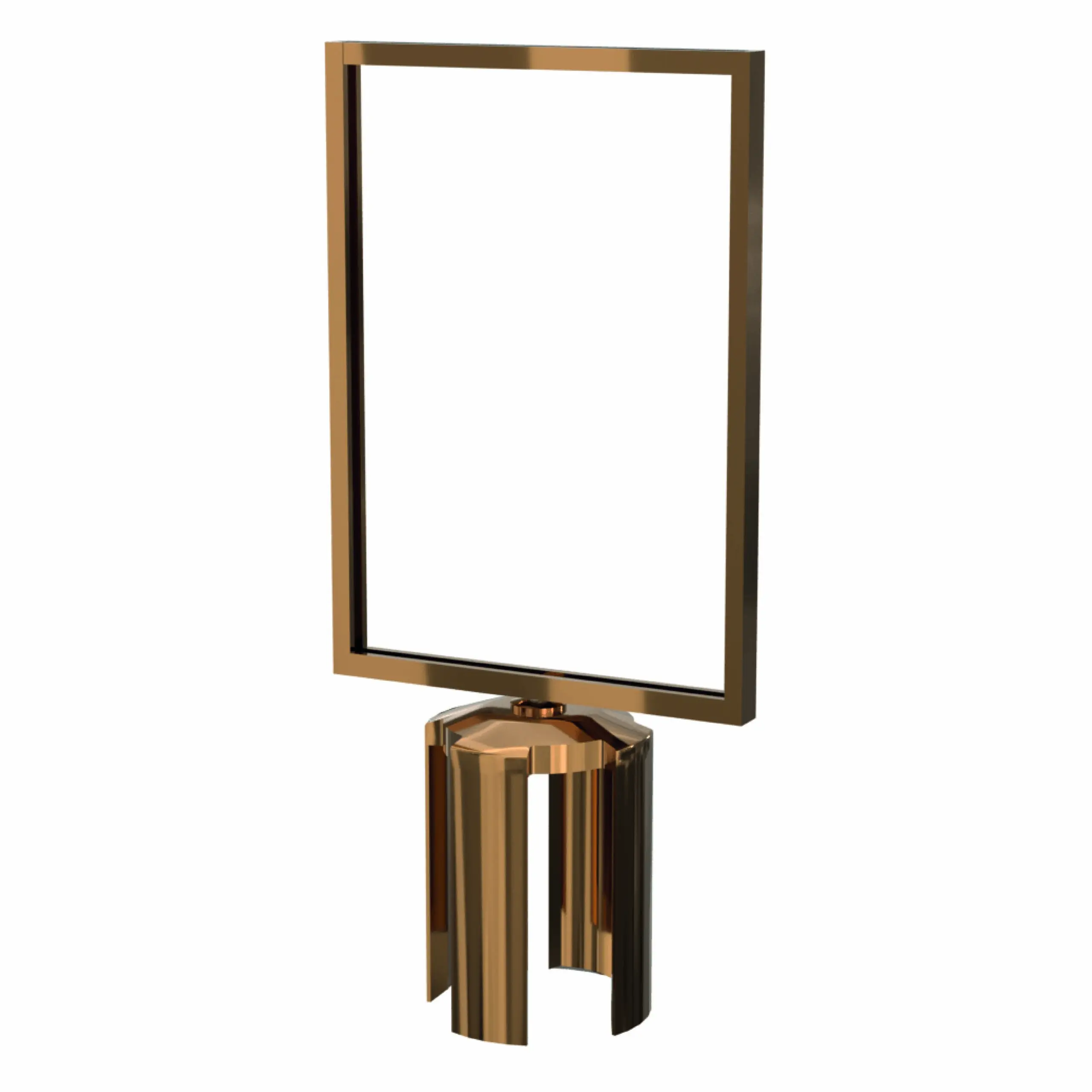 Standard Sign Holder for Retractable Barriers in Polished Brass Retractable Standard Sign Holder, Brass Sign Holder, Sign Holder, A4 Sign Holder, Retractable Barrier Signage, Signs for Posts, Post Signage, Retractable Post Signage, Metal Retractable Post Signage, Retractable Barrier Signage