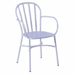 Grey Biarritz Armchair for Indoor & Outdoor Use, Stacking Armchair, Commercial Furniture, Hospitality Furniture