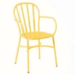 Yellow Biarritz Armchair for Indoor & Outdoor Use, Stacking Armchair, Commercial Furniture, Hospitality Furniture