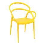 Yellow Kunis Stackable Armchair for Indoor or Outdoor Use