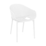 White Azure Stackable Chair for Indoor or Outdoor Use