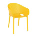 Yellow Azure Stackable Chair for Indoor or Outdoor Use