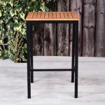 Outdoor Furniture - Square Thetford Poseur Table - Corner View