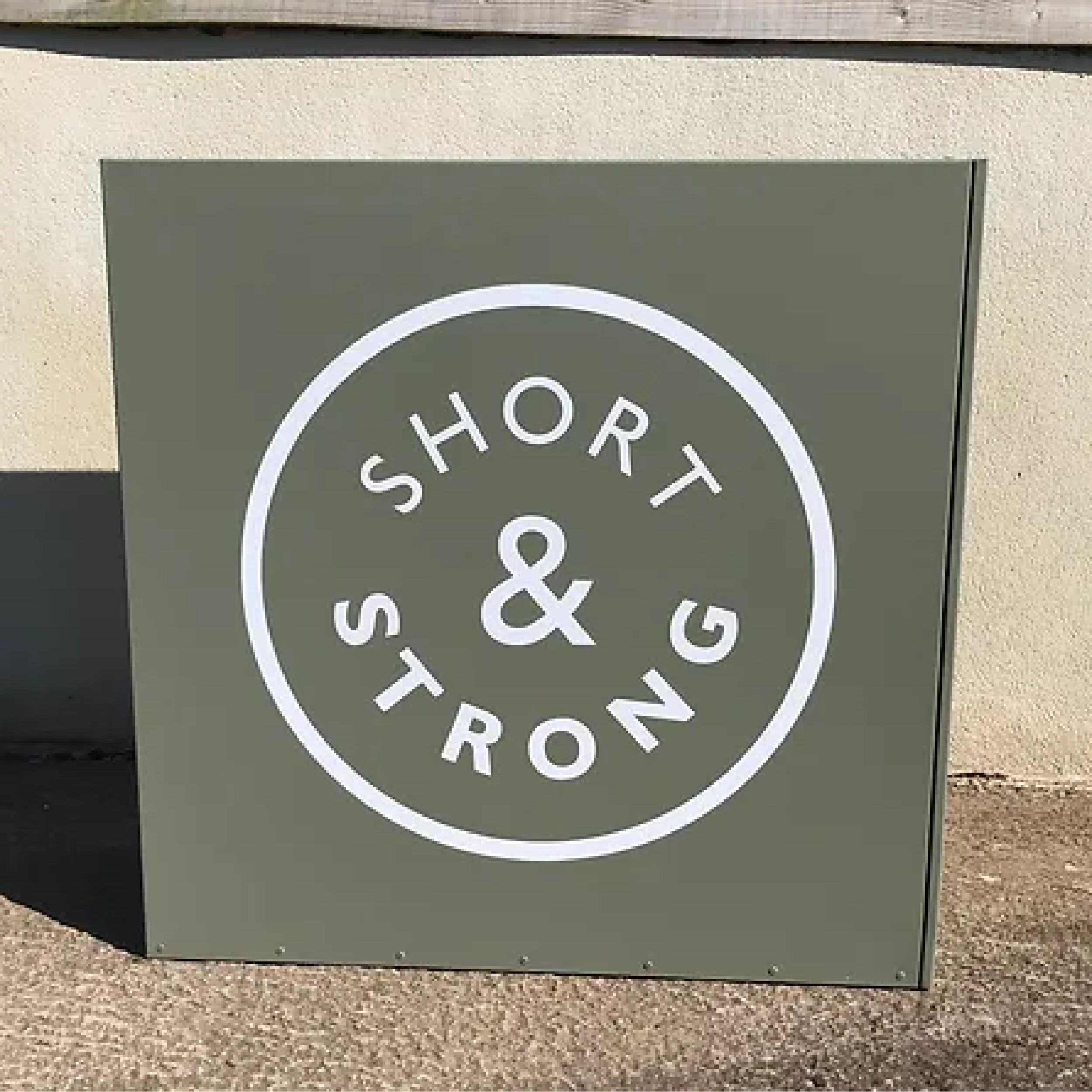 Strong & Short - Forjado Powder Coated Café Planter Short & Strong Forjado Powder Coated Cafe Planter, Powder Coated in Green with their logos to all, Commercial Planters, Heavy Duty Cafe Planters, Metal Planters, Bespoke Cafe Planters, Branded Cafe Planters, Custom Cafe Planters, Outdoor Cafe Planters, Pavement Planters