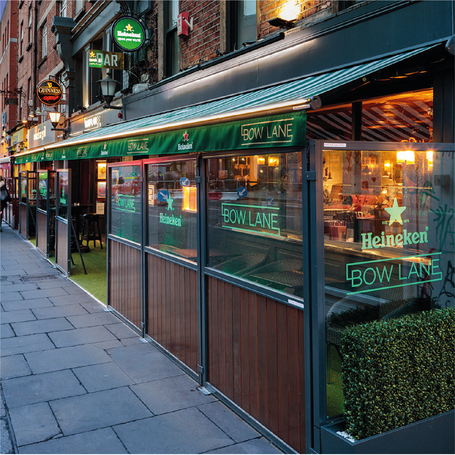 Marin Terrace Screen Marin Terrace Screen, Fixed Terrace Screens, Outdoor Screens, Powder Coated Screens, Restaurant Terrace Screens, Cafe Screens, Balustrades, Hospitality Terrace Screens, Windbreaks