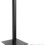 Quadrate 'Keyhole' Cafe Barrier Post in Black with Logo