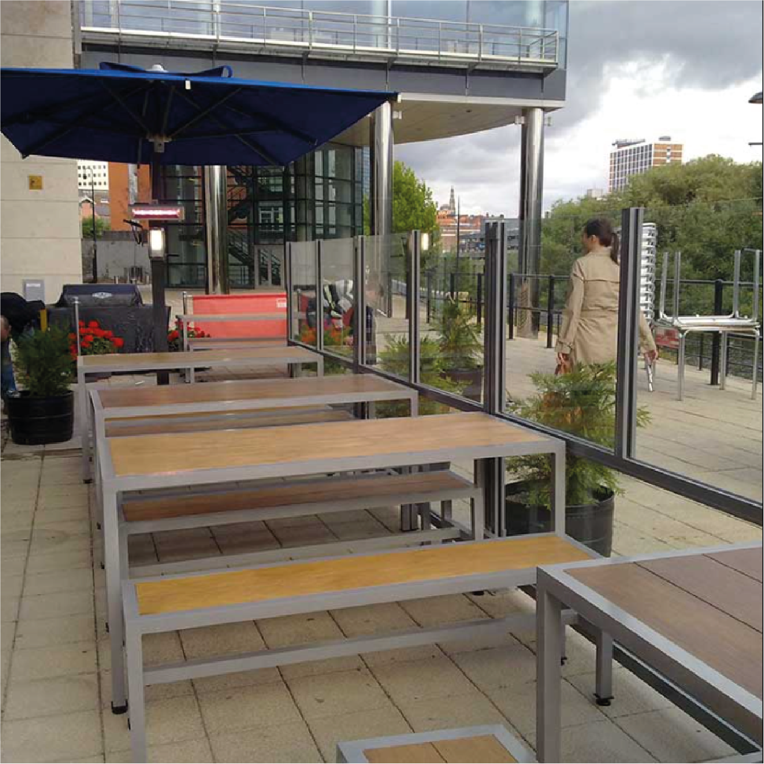 Sarma Terrace Screen Sarma Terrace Screen, Fixed Terrace Screens, Outdoor Screens, Powder Coated Screens, Restaurant Terrace Screens, Cafe Screens, Balustrades, Hospitality Terrace Screens, Windbreaks