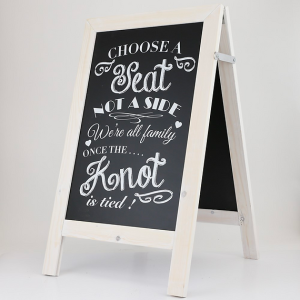 Economy Chalkboard A-Frame in White