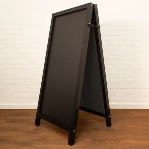 Tall Chalkboard A-Frame in Black