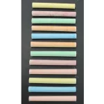 Set of 12 Coloured Chalks - Assortment of Colours