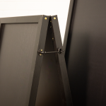 Tall Chalkboard A-Frame in Black - Close Up of Fastening