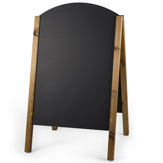 Rounded Top Chalkboard A-Frame Rounded Top Chalkboard A-Frame, Commercial Use, Chalkboard A-Frames, Wooden Chalkboard