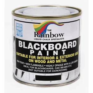 Chalkboard/Blackboard Paint. Suitable for Interior and Exterior Use. Water Based