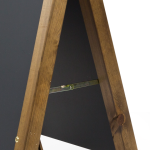 Rounded Top Chalkboard A-Frame Close up of Fastening