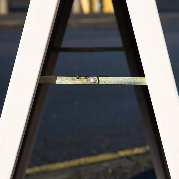 Square Frame Chalkboard A-Frame - Close Up of Fastening Square Frame Chalkboard A-Frame - Close Up of Fastening, Commercial Use, Chalkboard A-Frames, Wooden Chalkboard