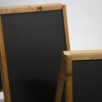 Square Frame Chalkboard A-Frame - Close Up of Different Sizes Available