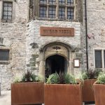 Corten Cafe Barrier Planter Outside Knead Pizza