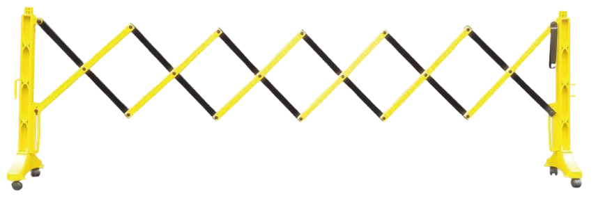 exp-1-1-2b-removebg-preview FlexMaster 110 Retracting Barricade, Perfect for airports and warehouse. Yellow & Black Barricade