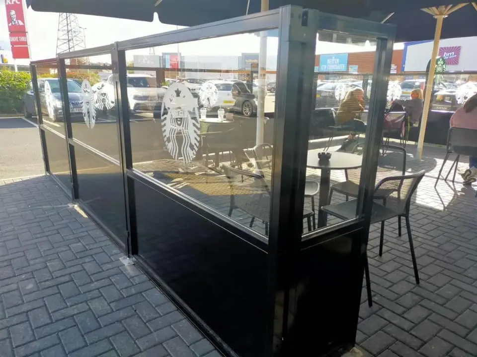 Marin Terrace Screen Marin Terrace Screen, Fixed Terrace Screens, Outdoor Screens, Powder Coated Screens, Restaurant Terrace Screens, Cafe Screens, Balustrades, Hospitality Terrace Screens, Windbreaks