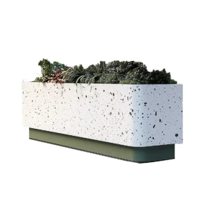 Curva Industrial Cafe Planter, Cafe Planters, Planter with Plants, Floor Mounted Planters, Restaurant Planters