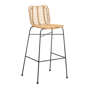 Areca Stackable Bar Stool in Natural, Commercial Furniture, Restaurant Furniture, Hospitality Furniture, Outdoor Furniture, Indoor Furniture, Metal & Rope Chair