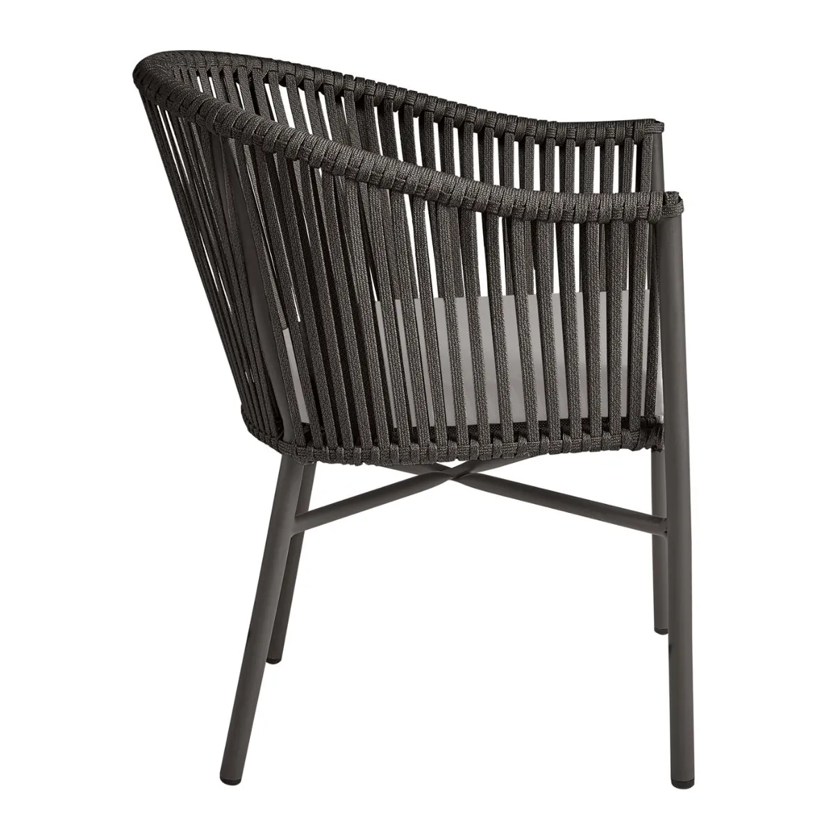 somerset-Armchair-Dark-Grey-Image-1-1-1.jpg Somerset Stackable Armchair in Dark Grey, Commercial Furniture, Restaurant Furniture, Hospitality Furniture, Outdoor Furniture, Indoor Furniture, Weave Chair