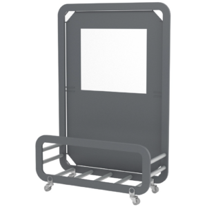 Siena Mini Industrial Café Planter in Anthracite with Window, Cafe Planters, Restaurant Planters, Industrial Cafe Planters, Cafe Screens, Outdoor Cafe Planters, Bespoke Planters, Planters with Screens, Commercial Planters, Commercial Cafe Planters, Hospitality Cafe Planters