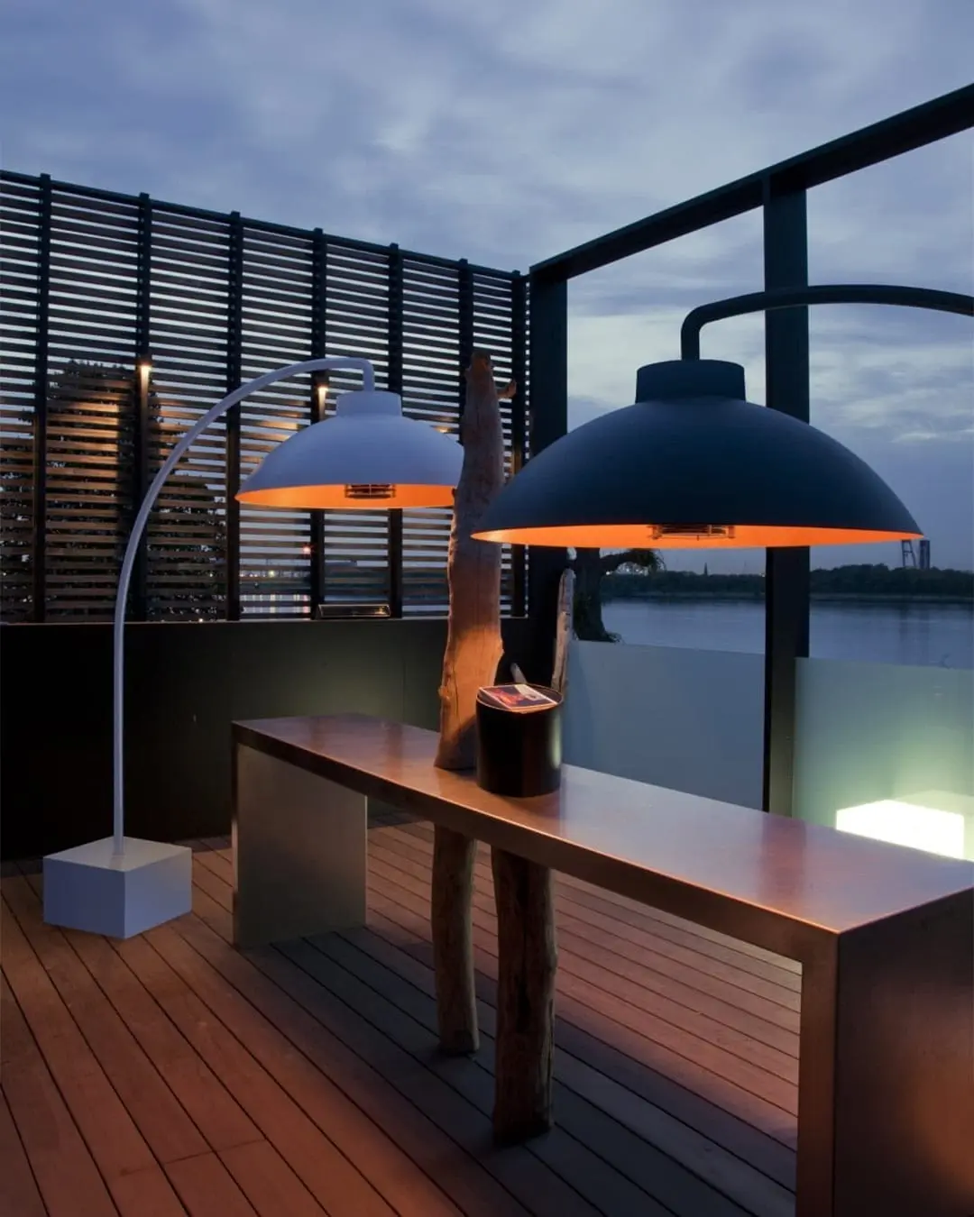 Free Standing Black & White Dome Patio Heater around Tables at Night Free Standing Black & White Dome Patio Heater around Tables at Night, Free Standing Patio Heaters, Dome Patio Heater, Patio Heaters, Infrared Heaters, Restaurant Heaters, Commercial Use Patio Heaters, Dome Heater, Dome Patio Heater, Outdoor Patio Heaters, Outdoor Heaters, Modern Patio Heater