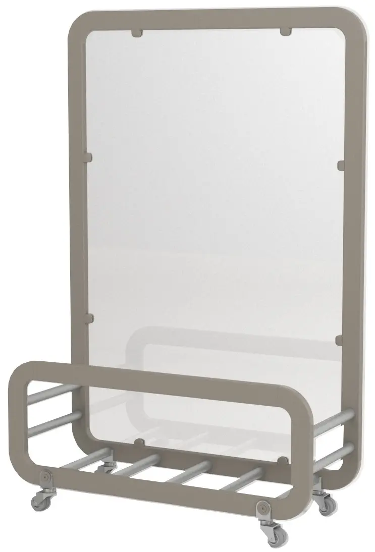 Mini Taupe - Methacrylate Siena Mini Industrial Café Planter in Taupe with Planter and Methacrylate Screen, Cafe Planters, Restaurant Planters, Industrial Cafe Planters, Cafe Screens, Outdoor Cafe Planters, Bespoke Planters, Planters with Screens, Commercial Planters, Commercial Cafe Planters, Hospitality Cafe Planters